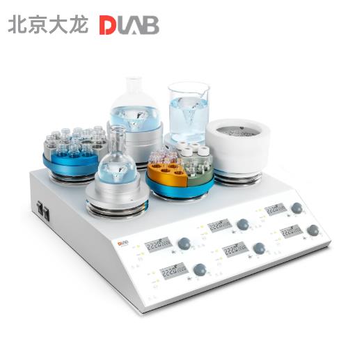 北京大龍MS-H280-S6  LCD數(shù)控加熱型六通道磁力攪拌器